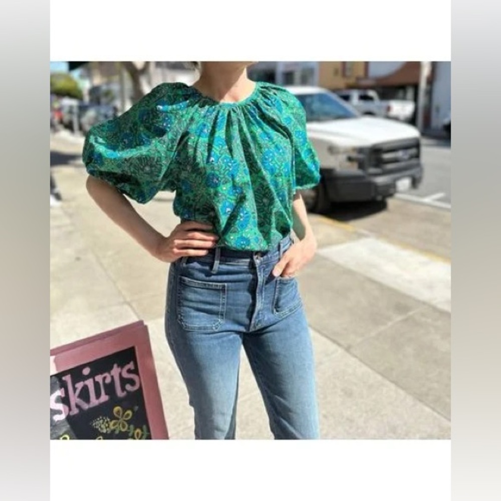 RHODE Rowan Floral Blouse NWT